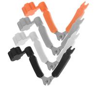 NUOBESTY Outil Multifonction pour Guitare 4pcs Extracteur de Goupilles de Pont, Coupe-cordes Intégré en Métal et Abs, Pratique pour Changer les Cordes