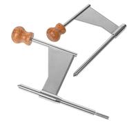 NUOBESTY Outils à Râper le Fromage 2 Pcs Lames en Acier Inoxydable 304 Accessoires pour Râpe Rotative Multifonction Coupe-fromage Portable Décoration et Service de Fête