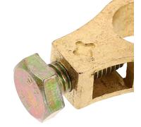 NUOBESTY Paire de Bornes de Batterie en Cuivre Pur Connecteurs de Pince pour Batterie de Voiture Clips de Borne Positive et Négative Adaptateurs Robustes pour Câbles D’Alimentation