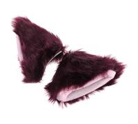 NUOBESTY Paire de Pinces à Cheveux Oreilles de Chat en Peluche Accessoires Cosplay Légers Confortables et Faciles à Fixer pour Halloween Soirées Costumées et Couleur Couleur Aléatoire