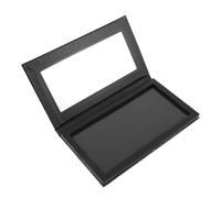 NUOBESTY Palette de Fards à Paupières Magnétique Vide, Étui de Rangement pour Fards à Paupières en Abs Noir, Compatible Eye Shadow Pans, pour Voyage et Usage Quotidien