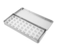 NUOBESTY Palette de Peinture Aquarelle Évite Le Séchage Portable 36 Compartiments, Boîte en Fer et Plastique Légère, pour Studio et Voyage