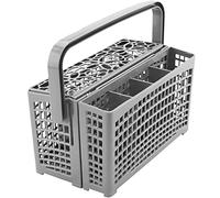 NUOBESTY Panier à Couverts Pour Égouttoir Avec Compartiments Et Anse Bac De Rangement Pratique Pour Vaisselle Compatible Avec Grandes Marques Appareils Électroménagers