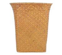 NUOBESTY Panier à Linge Grosse Capacité en Paille Tressée 30cm Multi-usage Robuste pour Bureau Cuisine Corbeille à Déchets Facile à Déplacer
