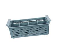 NUOBESTY Panier à Ustensiles Cuisine Gris 8 Compartiments En Plastique Pour Lave-vaisselle, Égouttoir à Couverts Compact, Rangement Pratique Pour Couverts Et Vaisselle