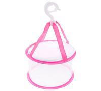 NUOBESTY Panier de Séchage pour Pinceaux de Maquillage Filet Respirant Rose Couvercle en Maille Support Séchage Outil Cosmétique Salle de Bain Multifonction