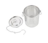 NUOBESTY Panier Filtre Multifonction Acier Inoxydable Panier à Épices Pratique avec Crochet Anti-chute Facile à Nettoyer et Résistant Corrosion pour Usage Domestique et Restauration