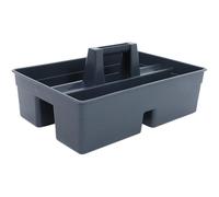 NUOBESTY Panier Ménage Portable en Plastique PP Poignée et Compartiments | Rangement Spacieux pour Bouteilles, Usage Maison ou Garage, Réduit les Allers-retours, Boîte Pratique