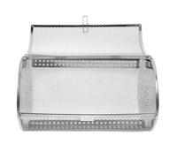 NUOBESTY Panier Rotatif en Acier Inoxydable 180X300 MM pour Four Électrique Panier à Griller Cylindrique Multifonction pour Noix Légumes et Café Outil de Cuisson Homogène pour Barbecue