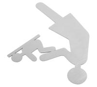 NUOBESTY Panneau D’Identification pour Espace de Change Bébé en Acier Inoxydable Brossé Panneau de Toilettes Publiques Signalétique Hygiénique pour Salle de Bain et Toilettes Usage