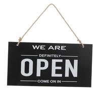 NUOBESTY Panneau de Porte Ouvert/Fermé Double Face en Bois Ornement Suspendu pour Magasin Entreprise Restaurant Maison Décoration d'Entrée Corde Solide pour Accrocher