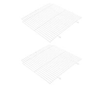 NUOBESTY Panneau en Grillage Métallique 2 Pièces Séparateur pour Cage à Hamster et Petits Animaux Cloison Adaptable pour Enclos Intérieur et Extérieur Séparation Solide pour Habitat de