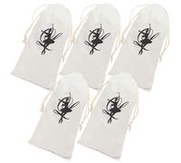 NUOBESTY Paquet à Chaussures de Danse pour Rangement et Transport Lot de 5 en Toile Cordon de Serrage, Respirants et Pratiques des Chaussures de Ballet Garçon et Filles