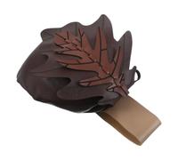 NUOBESTY Paquet Banane Renaissance Marron en Pu Motif Feuille Vintage, Pratique et Résistant, Explorations Urbaines Voyages