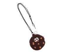 NUOBESTY Paquet Bandoulière Créatif en Peluche Marron de Cookie pour Filles, Léger et Polyvalent, Pochette à Monnaie Mignonne pour Sorties Quotidiennes