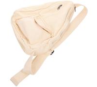 NUOBESTY Paquet Bandoulière en Toile Blanc, Grand Format, Portable et Sûr, pour Voyages et Usage Extérieur, Paquet Épaule Décontracté pour Femmes et Filles