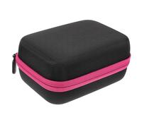 NUOBESTY Paquet Multifonction Étanche de Rangement pour Huiles Essentielles et Vernis à Ongles, Pochette Portable en Tissu Oxford Rose, Petit Format pour Voyage et Transport Sécurisé