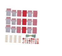 NUOBESTY Paquet Suspendus de Noël en Feutre 1-24 Cordon Calendrier de L'Avent Mural pour Rangement de Bonbons et Petits Objets Décorations Festives pour Maison et Couleur Aléatoire