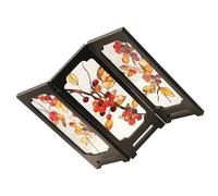 NUOBESTY Paravent Pliant Chinois Miniature en Acrylique, Écran de Décoration de Bureau, Décoratif et Robuste, pour Maison et Collection sur Table Basse, Nouvel an Chinois