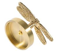 NUOBESTY Patère Murale en Laiton sans Perçage, Crochet Rétro Style Libellule, Crochets Muraux pour Manteaux et Serviettes, Fixation Adhésive Résistante, pour Salle de Bain et Entrée,