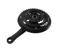 NUOBESTY Pédalier Manivelle Noir Vélo Carbone de Acier en Montagne Droite Légère Remplacement, Accessoire Vélo Performant pour Cyclisme et Balade
