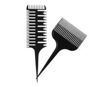 NUOBESTY Peigne de Coiffure Professionnel Multifonction 2 Pièces Set Queue de Rat et Peigne à Mèches pour Salon Hommes Usage Coloration et Coiffage