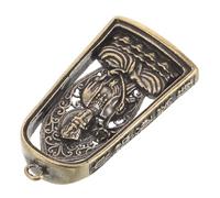 NUOBESTY Pendentif Bouddha en Laiton Élégant pour Décoration Intérieure et Fabrication de Bijoux Diy, Ornement Suspendu Vintage Convient pour Décor Religieux la Maison