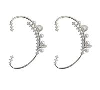 NUOBESTY Pendentif d'oreille 2pcs clips en alliage de zinc faciles à porter forme pour cartilage accessoire pour filles et demoiselles d'honneur