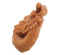 NUOBESTY Pendentif Dragon en Bois de Santal Sculpté, Décoration Suspendue pour Paquet et Porte-clés, Couleur Naturelle, Léger et Résistant, Accessoire DIY pour Homme et Femme, Usage