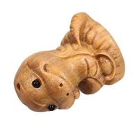 NUOBESTY Pendentif Serpent en Bois Vert 3x2 Cm Breloque Zodiaque Année du Serpent Figurine Décorative Accessoire Porte-clés Cadeau Décor Cuisine