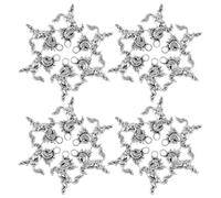 NUOBESTY Pendentifs Cheval en Alliage Argenté 60 Pièces - Breloques pour Création de Bijoux DIY Amulette Zodiaque Chinois 2026 Accessoires pour Bracelets et Décoration Feng Shui