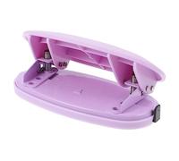 NUOBESTY Perforateur De Papier Perforatrice De Poche 4 Trous Perforatrice Pour Papier Fabricant De Trou Danneau Outil De Perforation Matériel De Reliure Violet Métal Livres Bureau Assiette
