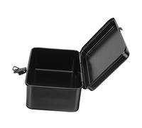 NUOBESTY Petite Boîte à Outils Portable en Métal Noir Coffre à Outils Et Résistant Organisateur pour Maison Et Garage 1 Pièce Travaux Rangement