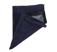 NUOBESTY Petite Pochette Maquillage Denim Délavé, Trousse de Toilette Étanche Multifonction, Mini Paquet à Main pour Voyage, Porte-Monnaie Compact Bleu Unicolore, Organisateur Cosmétique