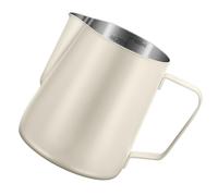 NUOBESTY Pichet à Mousseur à Lait en Acier Inoxydable 304 Capacité 600 Ml Graduation Intérieure Tasse à Mousser le Lait pour Espresso et Cappuccino Accessoire Barista pour Latte Art Pot