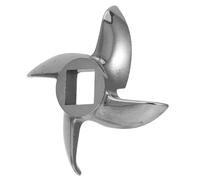 NUOBESTY Pièces à Viande Lame en Acier Inoxydable 12 Trou Carré 0,47 Pouce et Diamètre 2,48 Pouces, Coupe Précise, Accessoires pour Fabrication de Saucisses, Usage la Cuisine Domestique