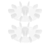 NUOBESTY Pièces de rechange pour ventilateur de moteur : ensemble de ventilateur de refroidissement du moteur avec trou ; remplacement de la lame en plastique du condensateur du électrique.