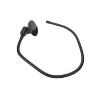 NUOBESTY Pied de Microphone Ergonomique Support de Microphone Autour du Cou Réglable Portable sans Utilisation des Mains Métal Plastique Noir pour Musiciens et Magiciens, Scène et Rue