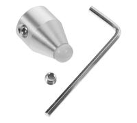 NUOBESTY Pieds de Diapason 8 Mm en Agate Blanche, Base Universelle pour Diapason, Accessoire Léger pour Yoga et Guérison, Support Stable pour Appareils de Guérison par Fréquence