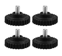 NUOBESTY Pieds en Caoutchouc pour Balance Cuisine Numérique, Lot de 4 Supports en Acier Inoxydable M8, Capacité 60-200 Kg, Base Antidérapante pour Balances Électroniques Cuisine