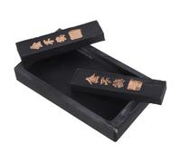 NUOBESTY Pierre à Encre Chinoise Calligraphie avec Bloc Encre Créatif Plateau pour Pratique Traditionnelle Ensemble pour Peinture Dessin et Couplets Du Nouvel An Chinois