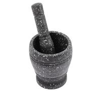 NUOBESTY Pilon et Mortier Maison Motif Marbre pour Écraser Épices et Comprimés, Plastique Solide, Taille Moyenne, Outil la Cuisine Manuel Polyvalent pour Usage Pharmaceutique et Culinaire