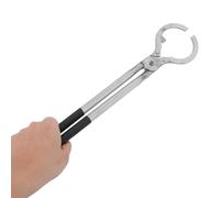 NUOBESTY Pince à Creuset en Acier Inoxydable Résistante à Haute Température Petite Taille pour Fusion et Coulée de Métaux Précieux Accessoire de Fusion Or et Argenté Outil Professionnel