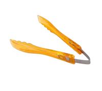 NUOBESTY Pince Alimentaire Jaune en Plastique Résistante aux Taches, Longueur Pratique Cuisine et Buffet, Pince de Service Polyvalente, Grillades et Restauration Professionnelle