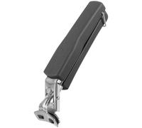 NUOBESTY Pince Anti-Brûlure en Acier Inoxydable Poignée Antidérapante Pince à Bol Noire Accessoire Cuisine Multifonction pour Plaques Chauffantes et Plats Chauds 1 Pièce