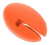 NUOBESTY Pince pour de Température en Silicone Anti-Rayures Support Latéral Orange pour Ustensiles Cuisine Fixation Stable pour Friture et Sirop Clip Résistant pour Barbecue