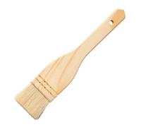 NUOBESTY Pinceau à Huile pour Pâtisserie et Barbecue Brosse Multi-usage Laine avec Manche Bois Ergonomique Petite Portable pour Cuisson et Marinade