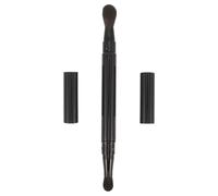 NUOBESTY Pinceau à Paupières avec Poils Doux en Métal et Nylon Double Embout et Fêtes pour Maquillage Précis des Yeux, pour Voyages