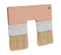 NUOBESTY Pinceau Double Tête Poils Forme U Brosse Plate pour Peinture Acrylique et Huile Outil Artistique pour Effets Texturés et Décoration