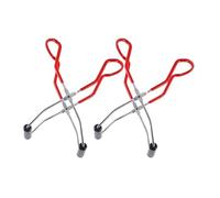 NUOBESTY Pinces à Bocaux Rouges Anti-dérapantes en Fer Plaqué avec Poignée Ergonomique, Lot de 2 pour Levage Sécurisé de Bocaux Cuisine